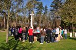 St. Ignatius and St. Patrick pray at the Bergen-op-Zoom Canadian War Cemetery, March 2014.
